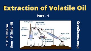 General Method of Extraction of Volatile Oil Part 01 HINDI [upl. by Ardni]