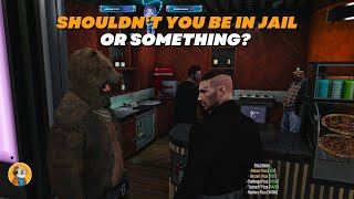 Soze Runs Into Ramee At The Food Plaza  NoPixel 40 [upl. by Marala]