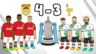 Manchester United 43 Liverpool FA Cup 2324 Parody Diallo Goal Goals Highlights Song [upl. by Penhall74]