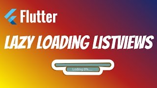 Flutter Lazy Loading ListViews  Load More Data On Scroll [upl. by Hellene]