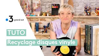 Tuto vinyle  transformez vos disques en objets pratiques et rétro [upl. by Tanaka]