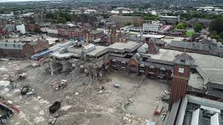 Wigan Galleries Demolition  Wigan Town Centre  270823 [upl. by Eceinahs931]