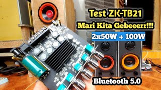 Review ZKTB21 Bluetooth Amplifier 21 Subwoofer  Bass Mantab Clarity OK Punya [upl. by Eyahc]