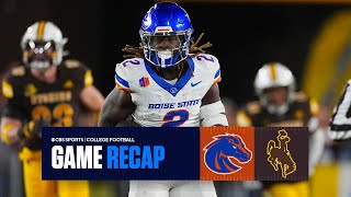 No 12 Boise State DEFEATS Wyoming clinch spot in MWC title game  Game Recap [upl. by Anillek]