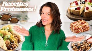 Mes INCROYABLES recettes riches en PROTEINES   faciles amp petit budget [upl. by Tegan]