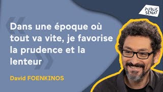 D Foenkinos  quotDans une époque où tout va vite jassocierai la prudence à la lenteurquot [upl. by Asetal]