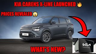 KIA CARENS 2023 X LINE LAUNCHED 🔥 2023 KIA CARENS X LINE  ALL DETAILS [upl. by Hephzipah]