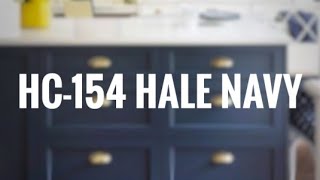 Beautiful Navy Blue Paint Color  Benjamin Moore Hale Navy [upl. by Babby452]