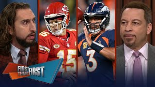 Mahomes reigns Russ cooks Purdy amp Hurts holds firm on Mahomes Mountain  NFL  FIRST THINGS FIRST [upl. by Xenophon]