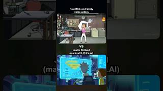 NEW Voice VS ORIGINAL Voice  Rick and Morty Season 7 trailer with AI shorts [upl. by Tahmosh]