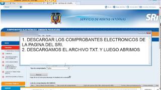 CEXML Descarga Los Comprobantes Electronicos del SRI [upl. by Arammahs89]