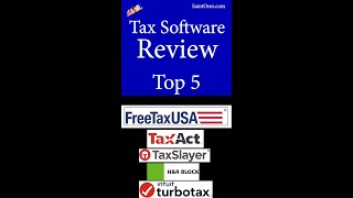 Tax Software review comparison of tax software FreeTaxUSA Turbotax TaxSlayer TaxAct hr block [upl. by Aronle]