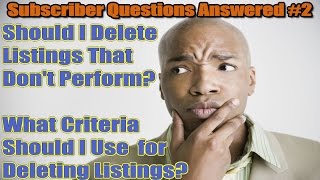 Should I Delete Underperforming Listings [upl. by Lamphere]