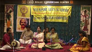 Mylapore Arts AcademyDr P V Sundaram Endowment Anahita and Apoorva Vocal [upl. by Olocin126]