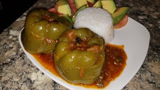 Ajies rellenos con picadillo no pierdas esta fácil receta cubana [upl. by Feinberg643]