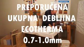 Ecotherm za košnice  nanošenje četkom [upl. by Ynoyrb955]