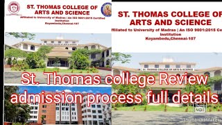 St Thomas college Review and admission process full details 😍👏 [upl. by Blaseio848]