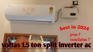 voltas 15 ton split inverter ac 2024 model  review and complete installation  voltasac2024 [upl. by Sunshine]