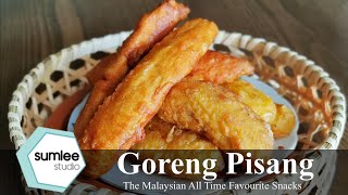 Goreng Pisang Crispy Recipe with 1 secret ingredient  Malaysia Favourite Street food [upl. by Radferd541]