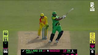 Kieron Pollard Vs Rashid Khan 🔥 ● The Hundred ● 5 balls 5 sixes 🥵 🥶 [upl. by Ykcub889]