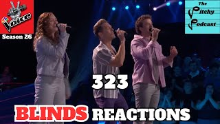 323 Blind Auditions Reaction from Season 26 of NBCs The Voice [upl. by Xirdnek671]