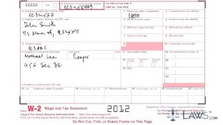 Learn how to fill w 2 Tax form [upl. by Abbotsen]