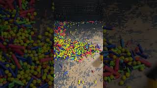 Before Nerf battles we prep the arena with efficient ammo sorting and cleanup nerf dentontx fun [upl. by Einahpehs]