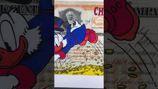 Uncle Scrooge quotSwimming in Moneyquot 2021 art money drawing dollar scroogemcduck scrooge [upl. by Ellenej601]