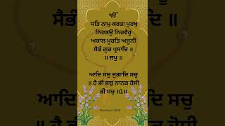 Mool Mantra 🌹🌹🙏kirtan punjabi unfrezzmyaccount punjab likeshare shots video subscribesikh [upl. by Laup]