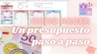 PRESUPUESTO PASO A PASO  Guía para principiantes  Presupuesto de base cero  Finanzas personales [upl. by Schoenberg111]