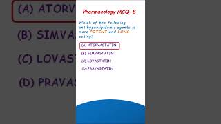 Statins  Pharmacology MCQ8 [upl. by Thrasher617]