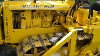 Caterpillar D2 D4 detailed starting sequence [upl. by Zurkow443]