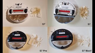 Roborock S7 MaxV vs S7 Pro vs S7 vs Q7 Max im Wischtest [upl. by Garibull]