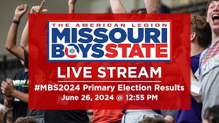 State Primary Election Results  Missouri Boys State 2024 [upl. by Ralston]