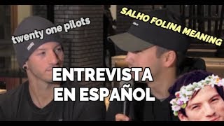 twenty one pilots explican que es Sahlo Folina ENTREVISTA Sub ESPAÑOL [upl. by Attiuqal]