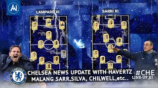 Chelsea FC Battle XI Between Lampard VS Sarri [upl. by Nnaasil]