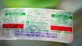 Cyclomine tablet uses cyclomine tablet benifit Cyclomine tablet price cyclomine tablet side effects [upl. by Ennaeus]