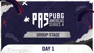 PUBG Americas Series 4 Group Stage  Day 1 [upl. by Fabiano]