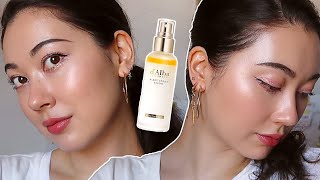 DALBA SPRAY SERUM REVIEW ✨ Simple  Quick AM Routine GlowSerum [upl. by Edniya]