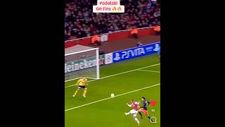 Lukas Podolski Amazing Goal goals goalkeeper football footballskills [upl. by Ainav535]