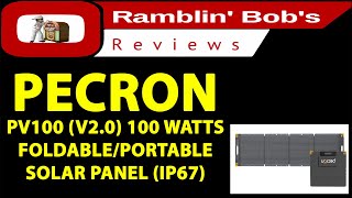 PECRON PV100 100 Watts FoldablePortable Solar Panel V2  2024 Edition UNBOXING [upl. by Werner564]