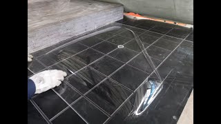 How to make a car window with clear acrylic  RV glass made of plexiglass thermoforming [upl. by Hephzipah]