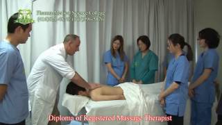 Massage Clinic Demonstration  RMT Program  PharmeMedical Science College of Canada [upl. by Celestyn]