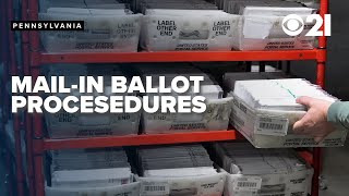 Procedures for mailin voting across Pennsylvania counties [upl. by Icam]