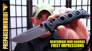 Benchmade Mini Adamas First Impressions  Preparedmind101 [upl. by Wilmette655]