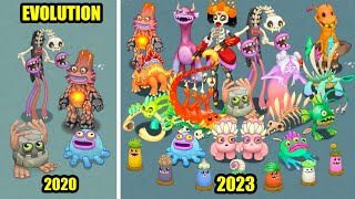 Bone Island Evolution  All Sounds and Animations  My Singing Monsters [upl. by Ydoc886]