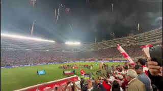 Juegos artificiales Peru vs Chile desde la tribuna Blanquiroja 2024 [upl. by Hwang]