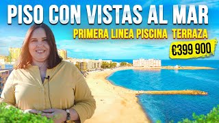 Piso con vistas al mar en Torrevieja 🏝 Primera linea playa  Alegria inmobiliaria [upl. by Haceber]