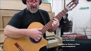 PLEGARIA PARA UN NIÑO DORMIDO  Tutorial de Guitarra Acompañamiento por Oscar Gratti  Clase Virtual [upl. by Gil]