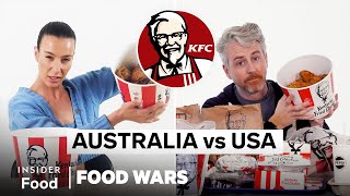 US vs Australia KFC  Food Wars  Insider Food [upl. by Refeinnej152]